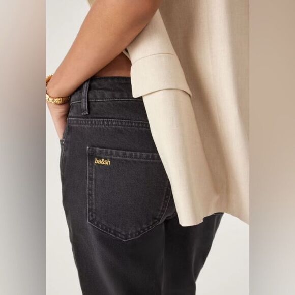 Ba&Sh Evan Straight Leg in Blackstone Jeans 26 - Picture 3 of 13